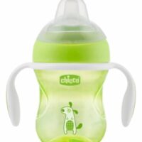 Biberon de transition Sil Chicco Vert 4M+