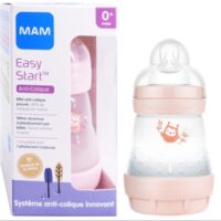 Biberon en plastique MAM easy start anti colique 0+ mois rose lot de 2*160 ml