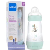 Biberon en plastique MAM easy start anti colique 2+ mois bleu 260 ml