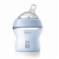 Biberon Silicon Naturel Feeling Col bleu 0M+