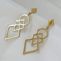 Boucle géométrique Dorée